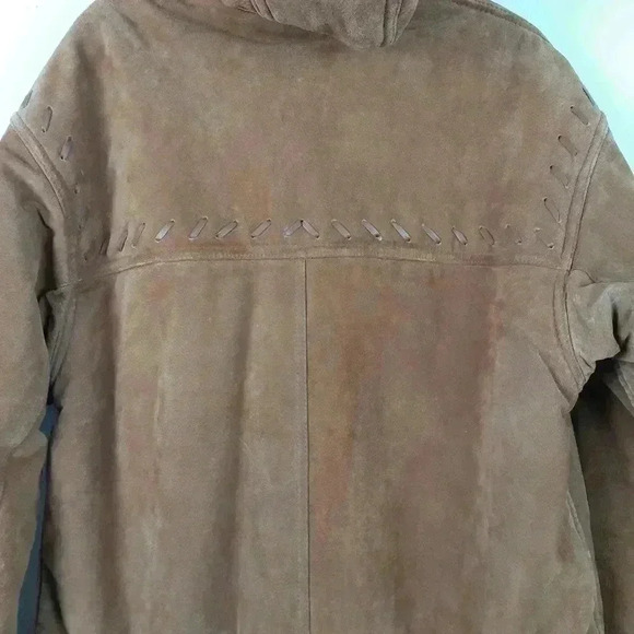 NY Jeans jacket Size Medium 100% Leather - Picture 3 of 8